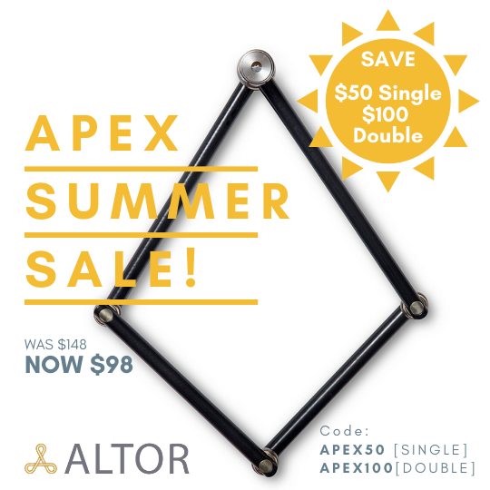 SUMMER SALE! Get an Altor APEX for only $98 (regularly $148)