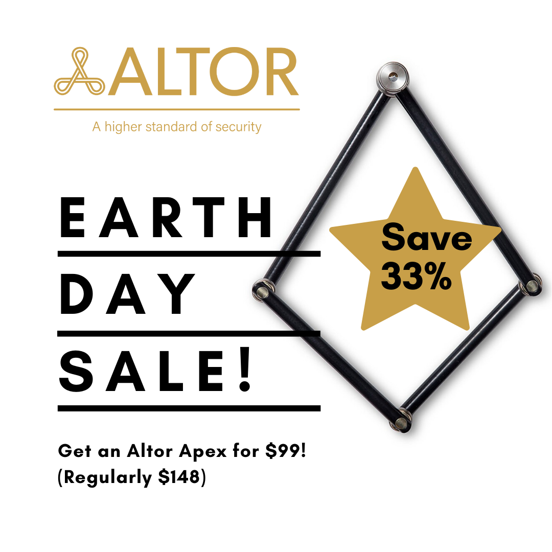Happy Earth Day Sale! Get an Altor APEX for only $99 (regularly $148)
