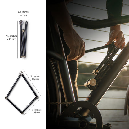 APEX - Secure hardened steel folding bike lock
